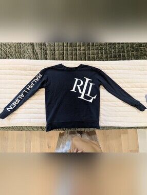 Ralph Lauren Women's Navy Crewneck Sweater